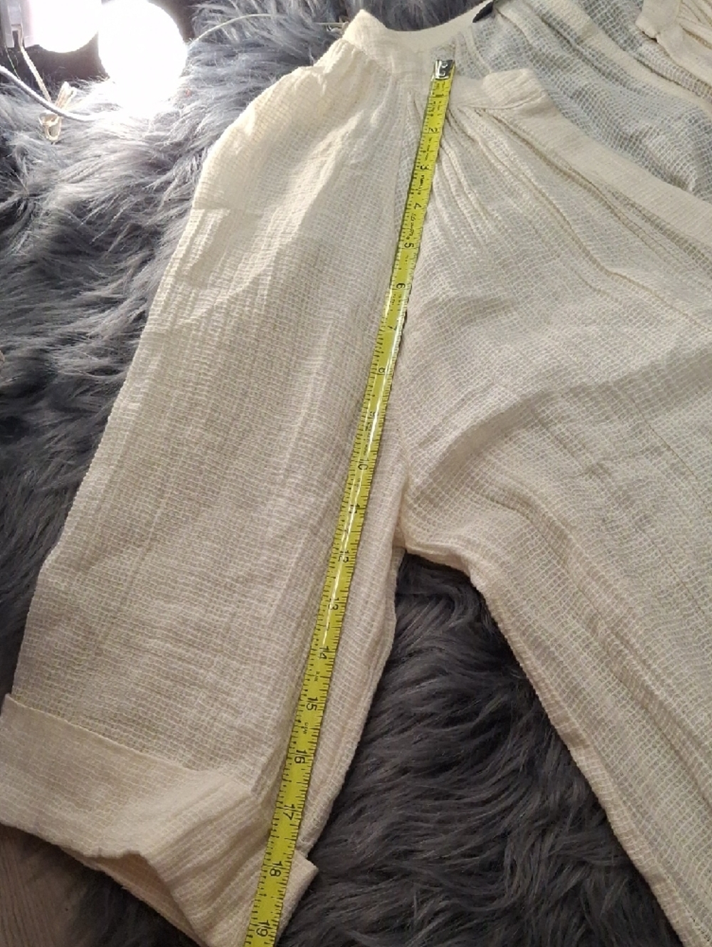 Zara Cream Sheer Button-Front Duster / Kimono - Picture 11 of 13